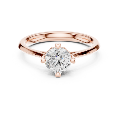 Round Solitaire Lab Grown Diamond Ring