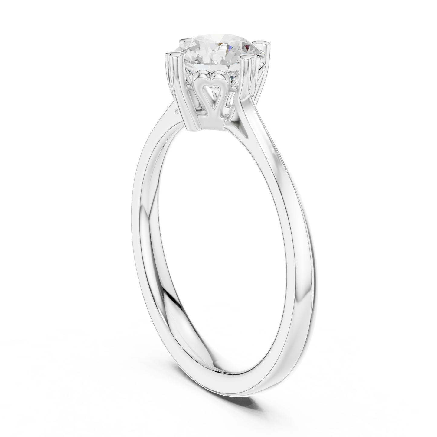 Round Solitaire Lab Grown Diamond Ring