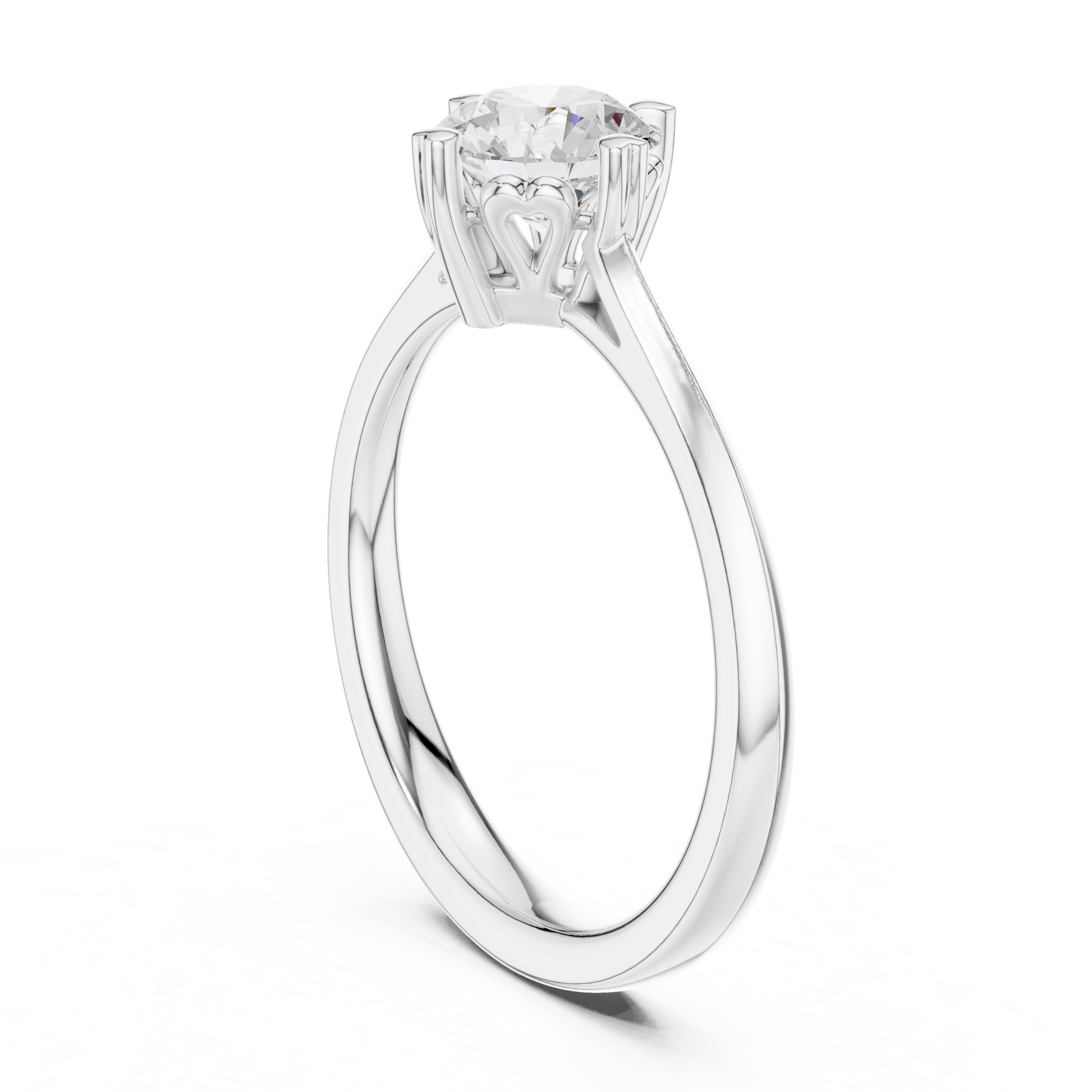 Round Solitaire Lab Grown Diamond Ring