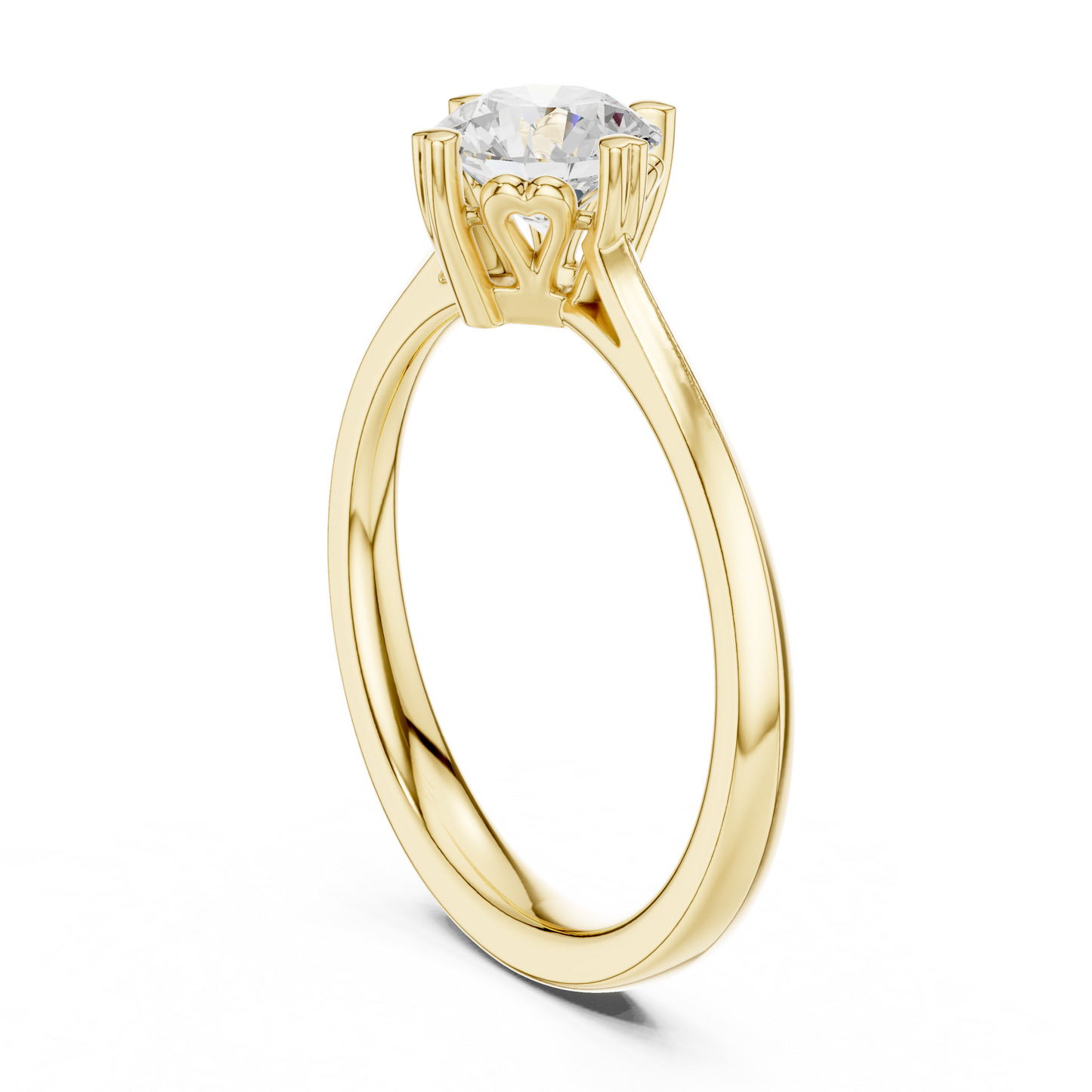 Round Solitaire Lab Grown Diamond Ring