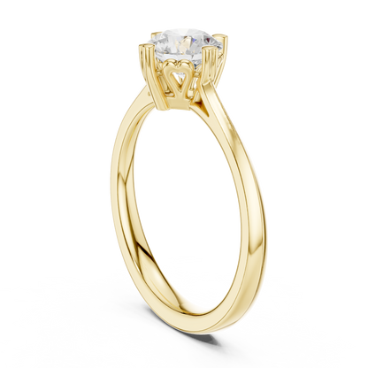 Round Solitaire Lab Grown Diamond Ring
