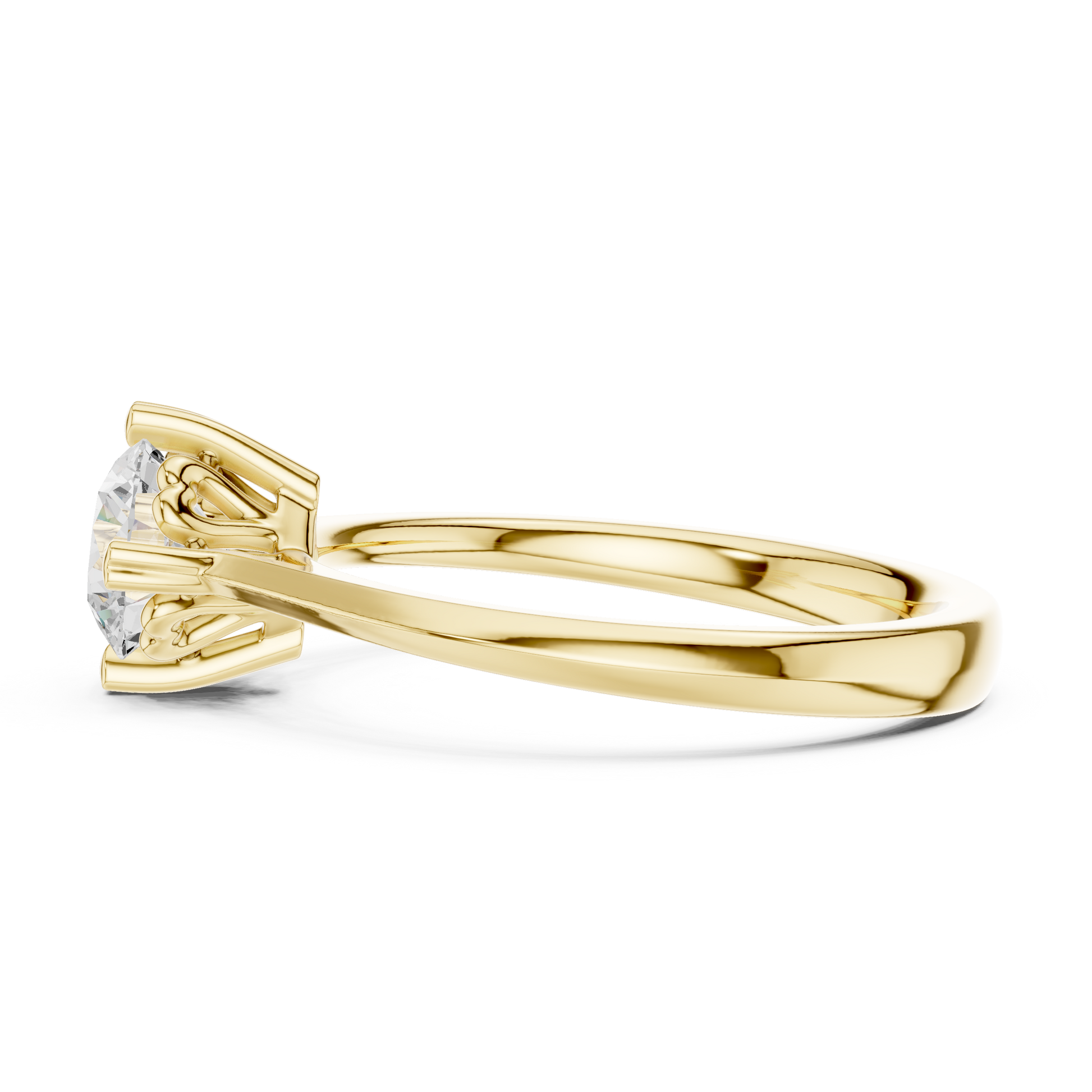 Round Solitaire Lab Grown Diamond Ring