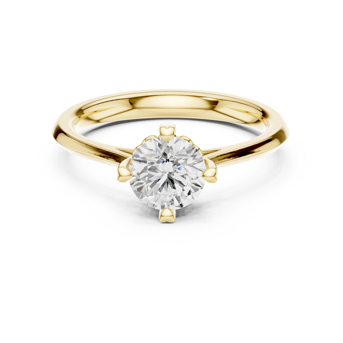 Round Solitaire Lab Grown Diamond Ring