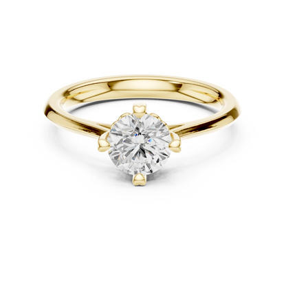 Round Solitaire Lab Grown Diamond Ring