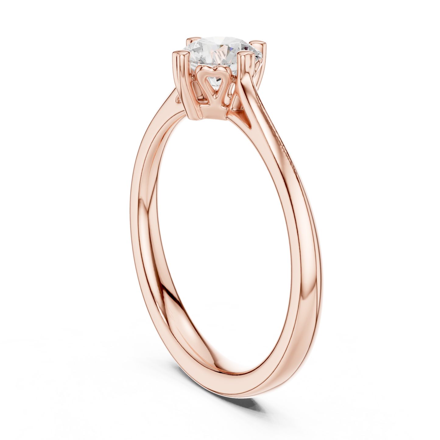 Round Solitaire Lab Grown Diamond Ring
