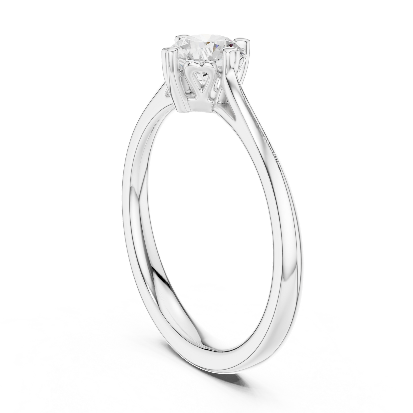 Round Solitaire Lab Grown Diamond Ring