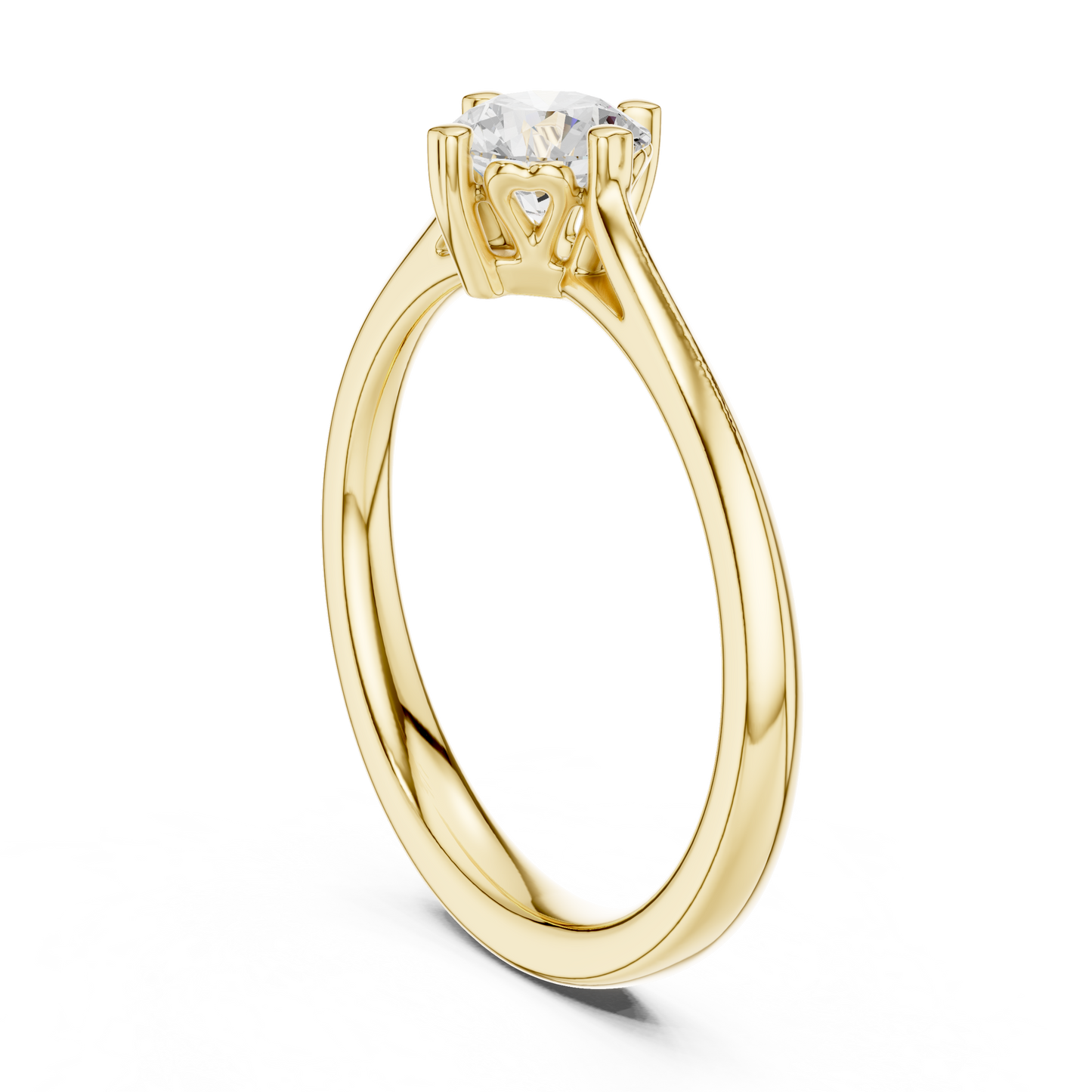 Round Solitaire Lab Grown Diamond Ring