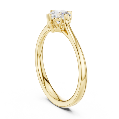 Round Solitaire Lab Grown Diamond Ring