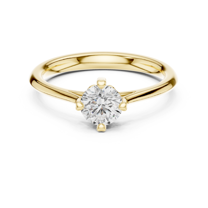 Round Solitaire Lab Grown Diamond Ring