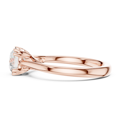 Round Solitaire Lab Grown Diamond Ring