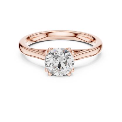 Round Solitaire Lab Grown Diamond Ring