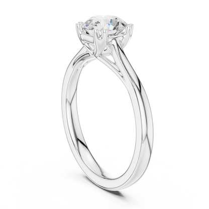 Round Solitaire Lab Grown Diamond Ring