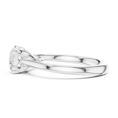 Round Solitaire Lab Grown Diamond Ring