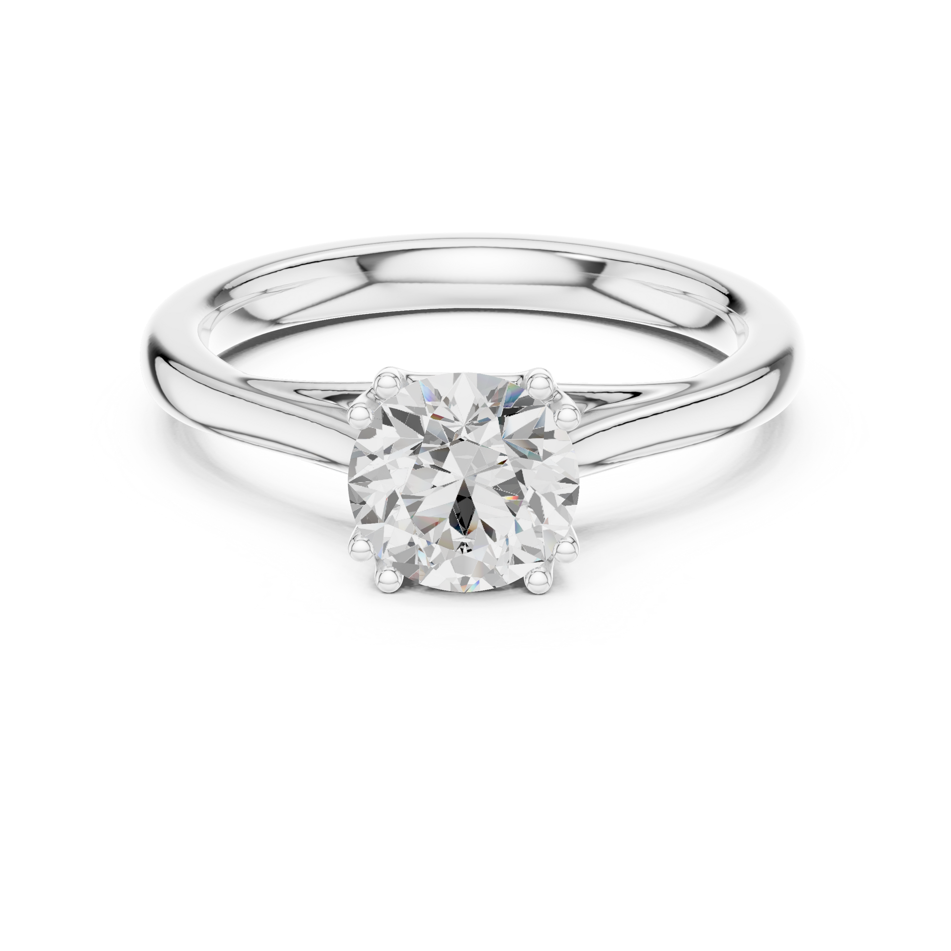 Round Solitaire Lab Grown Diamond Ring