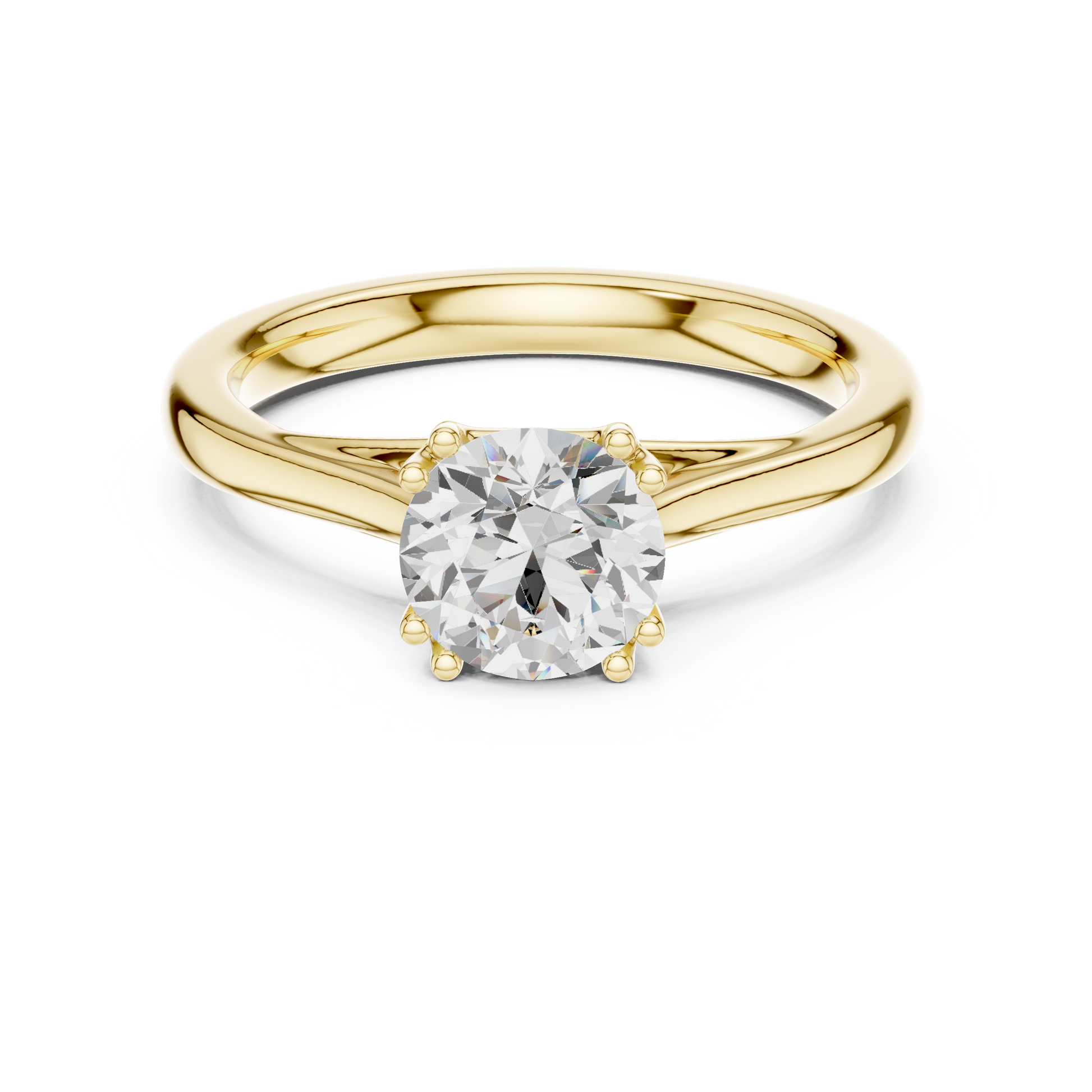 Round Solitaire Lab Grown Diamond Ring