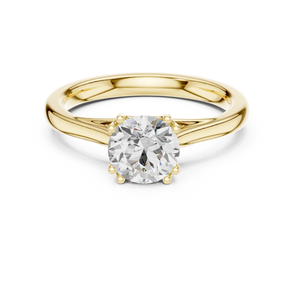 Round Solitaire Lab Grown Diamond Ring