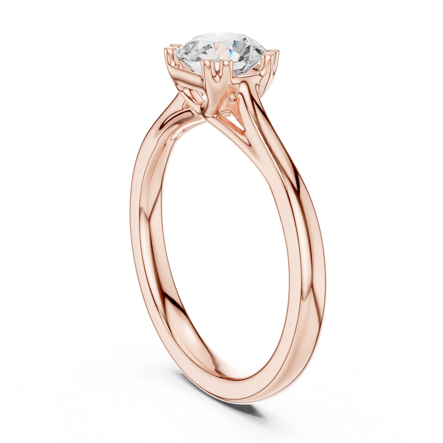 Round Solitaire Lab Grown Diamond Ring