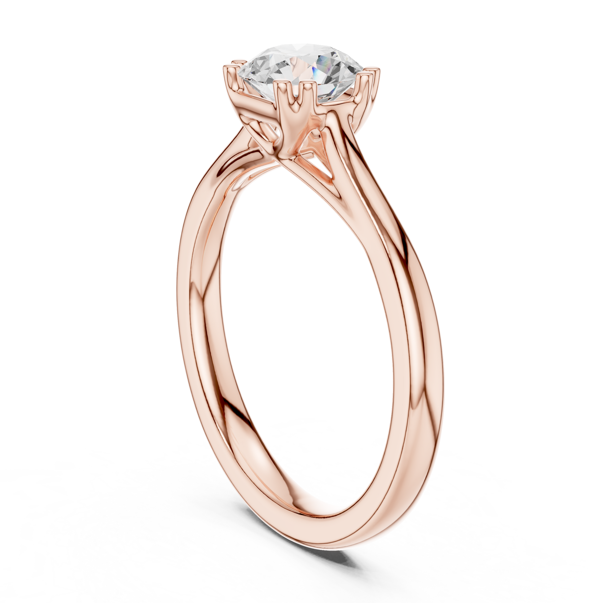 Round Solitaire Lab Grown Diamond Ring