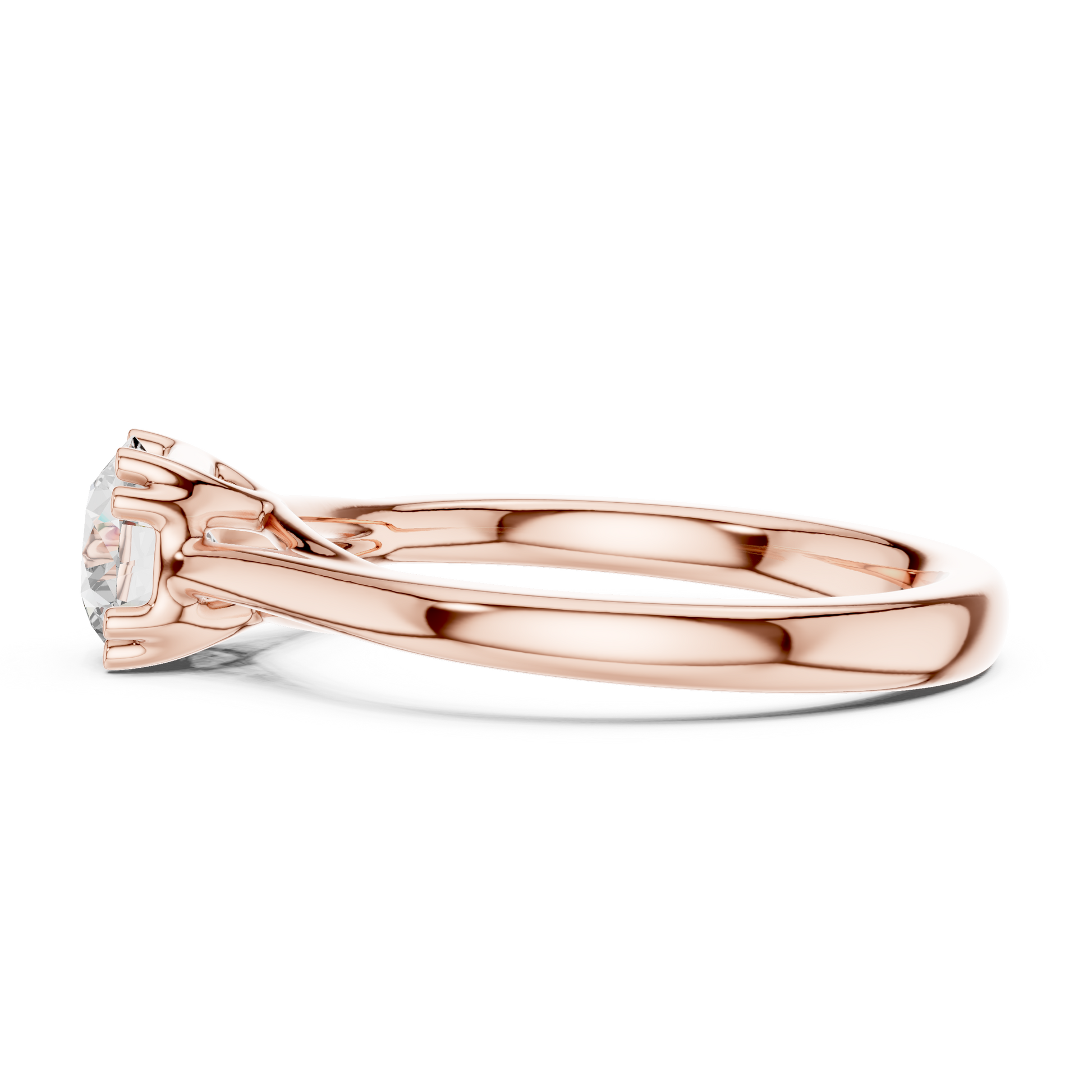 Round Solitaire Lab Grown Diamond Ring
