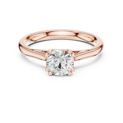 Round Solitaire Lab Grown Diamond Ring