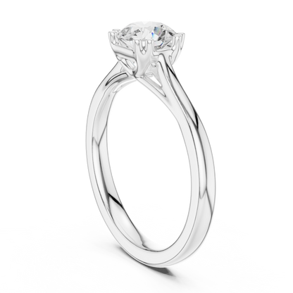 Round Solitaire Lab Grown Diamond Ring