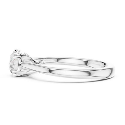 Round Solitaire Lab Grown Diamond Ring