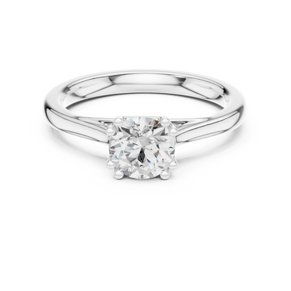 Round Solitaire Lab Grown Diamond Ring