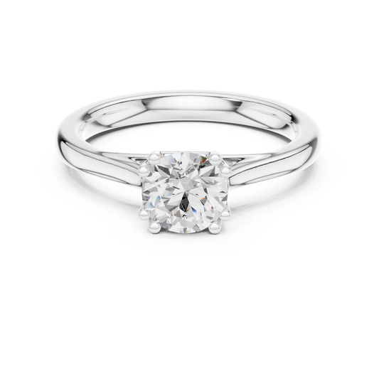 Round Solitaire Lab Grown Diamond Ring