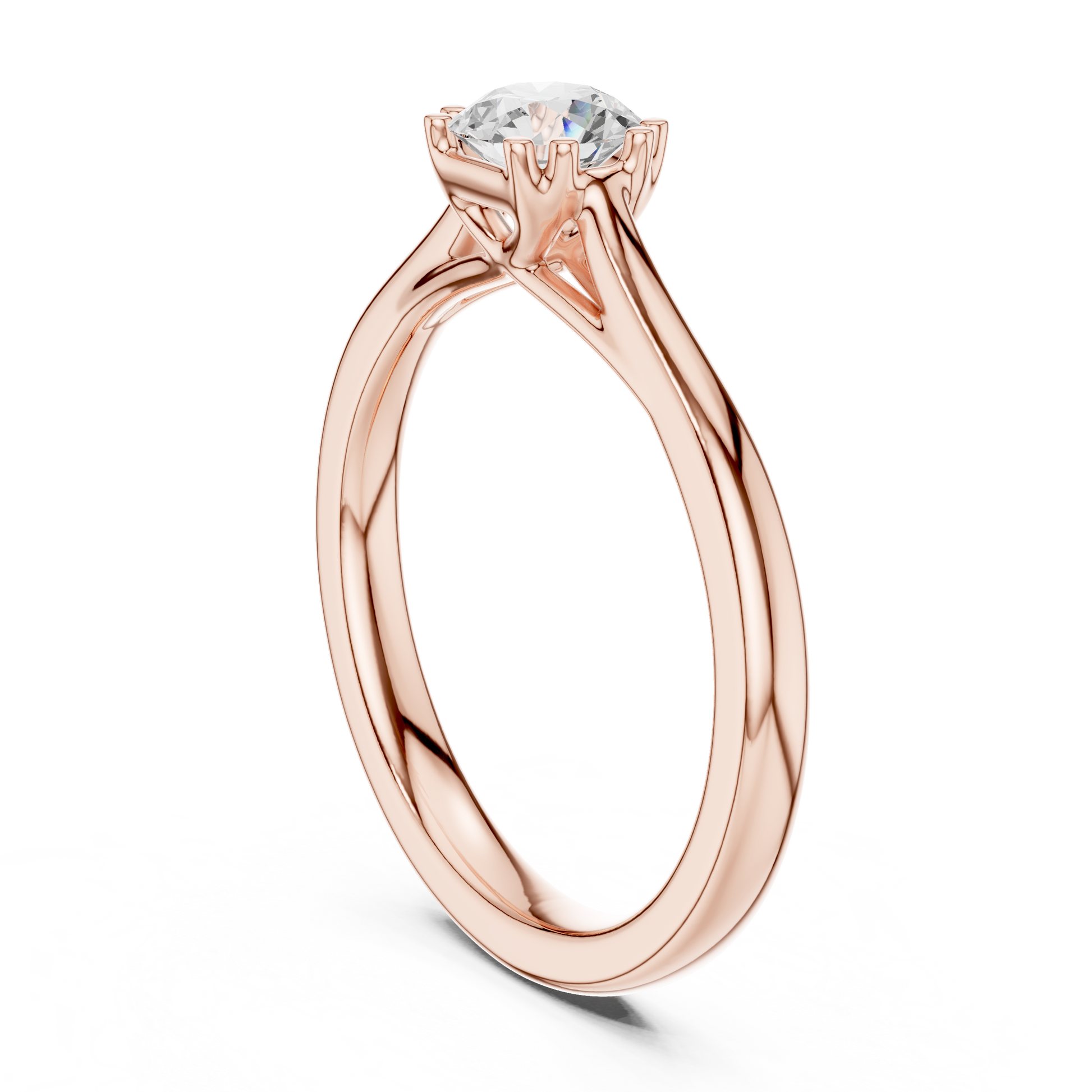 Round Solitaire Lab Grown Diamond Ring