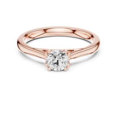Round Solitaire Lab Grown Diamond Ring