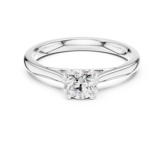 Round Solitaire Lab Grown Diamond Ring