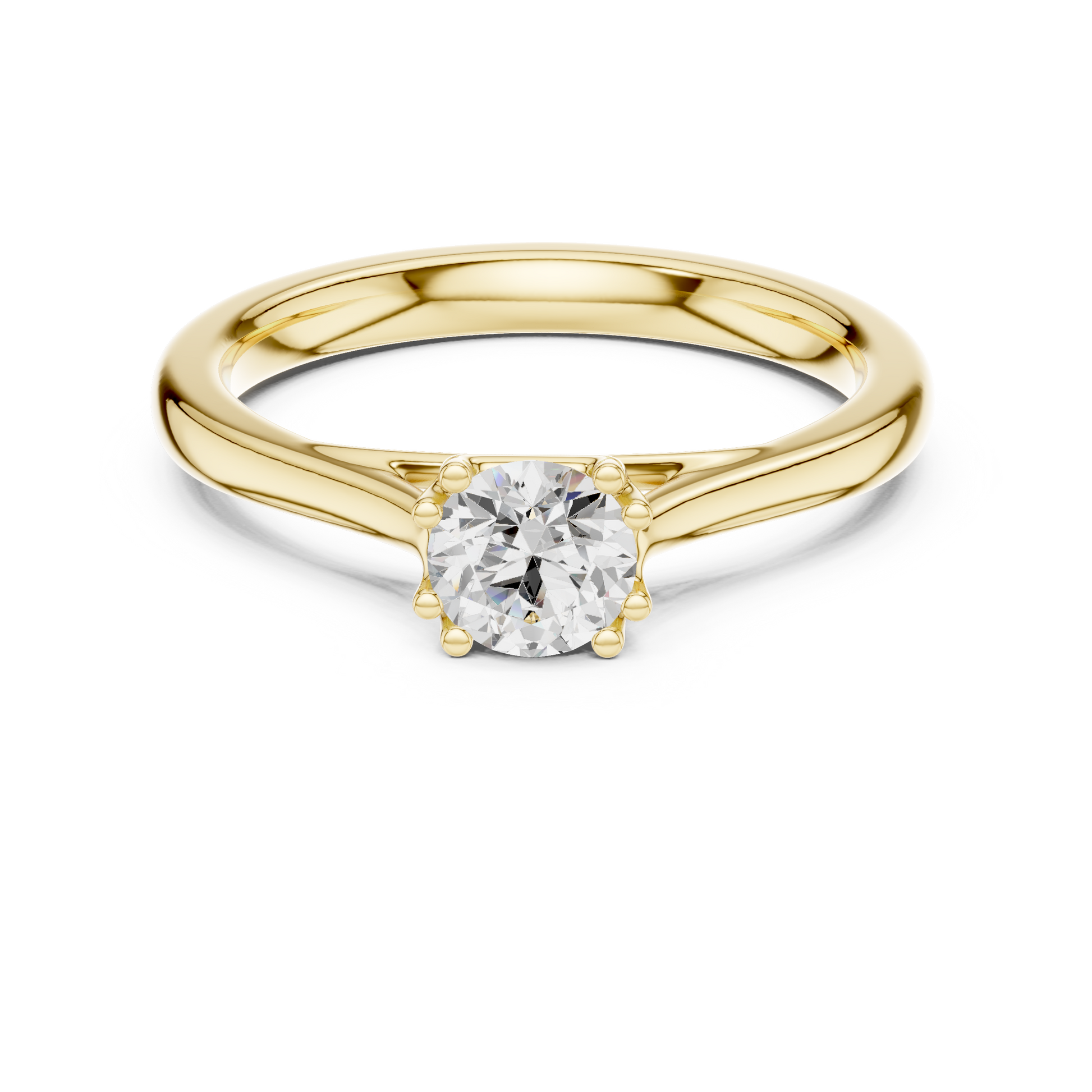 Round Solitaire Lab Grown Diamond Ring
