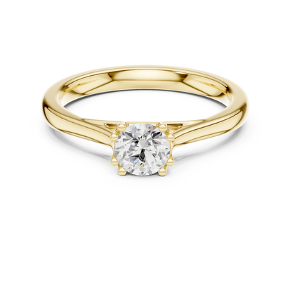 Round Solitaire Lab Grown Diamond Ring