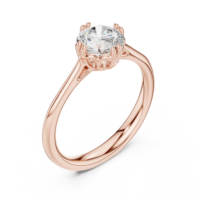 Round Halo Lab Grown Diamond Ring