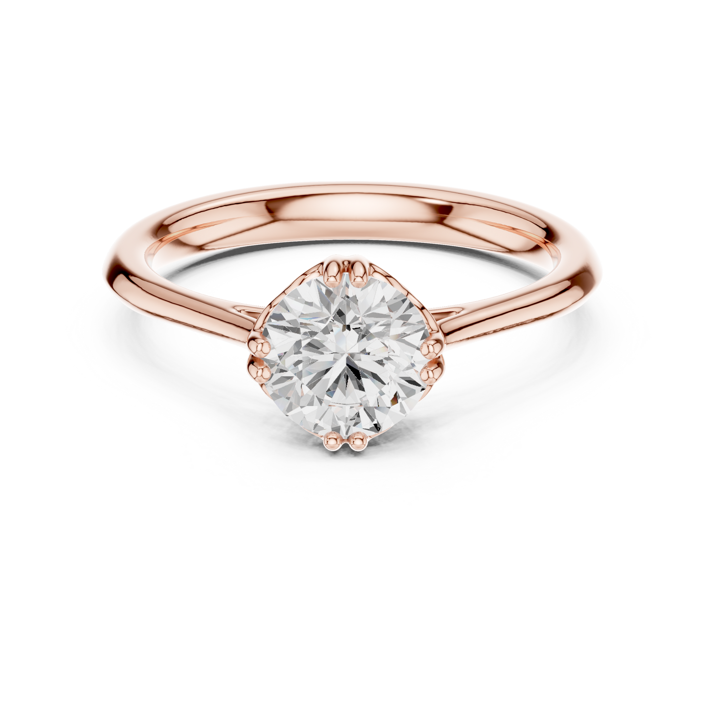 Round Halo Lab Grown Diamond Ring