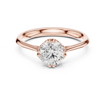 Round Halo Lab Grown Diamond Ring