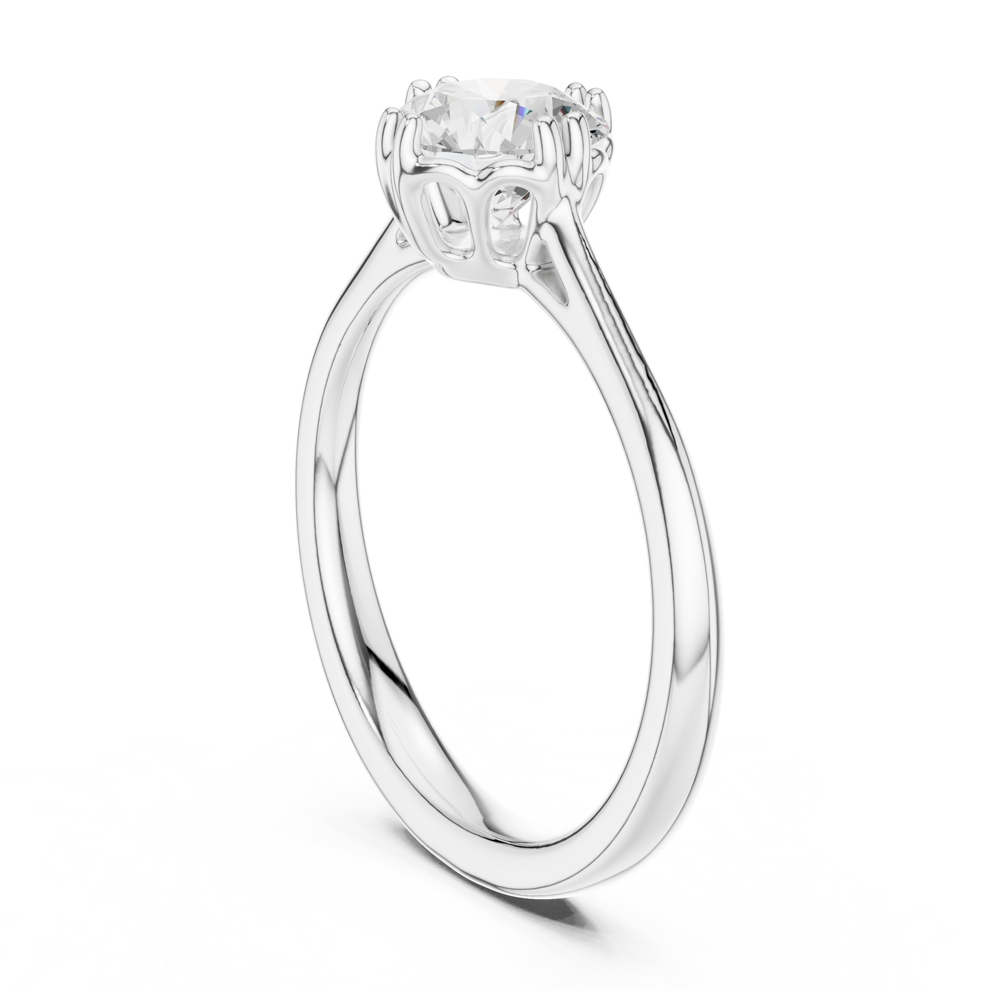 Round Halo Lab Grown Diamond Ring