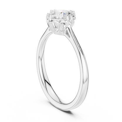 Round Halo Lab Grown Diamond Ring