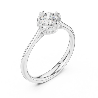 Round Halo Lab Grown Diamond Ring