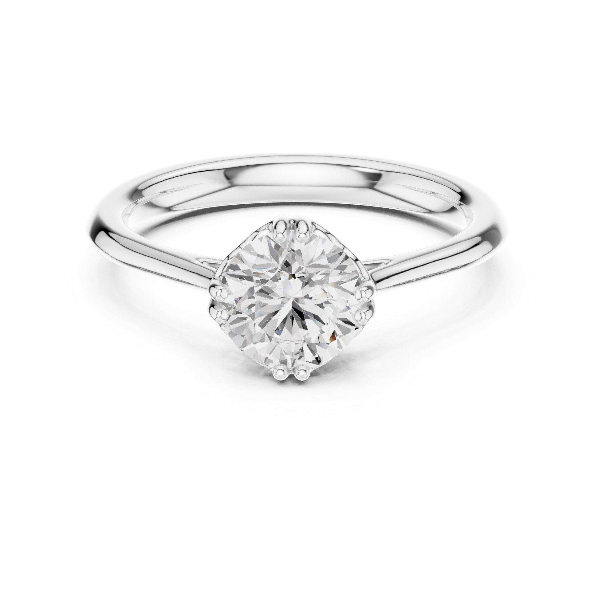 Round Halo Lab Grown Diamond Ring