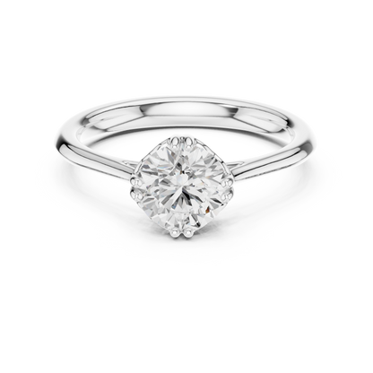 Round Halo Lab Grown Diamond Ring