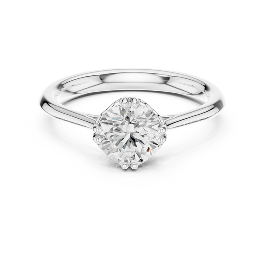 Round Halo Lab Grown Diamond Ring