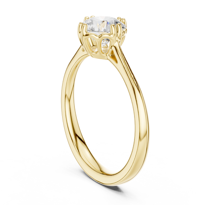 Round Halo Lab Grown Diamond Ring