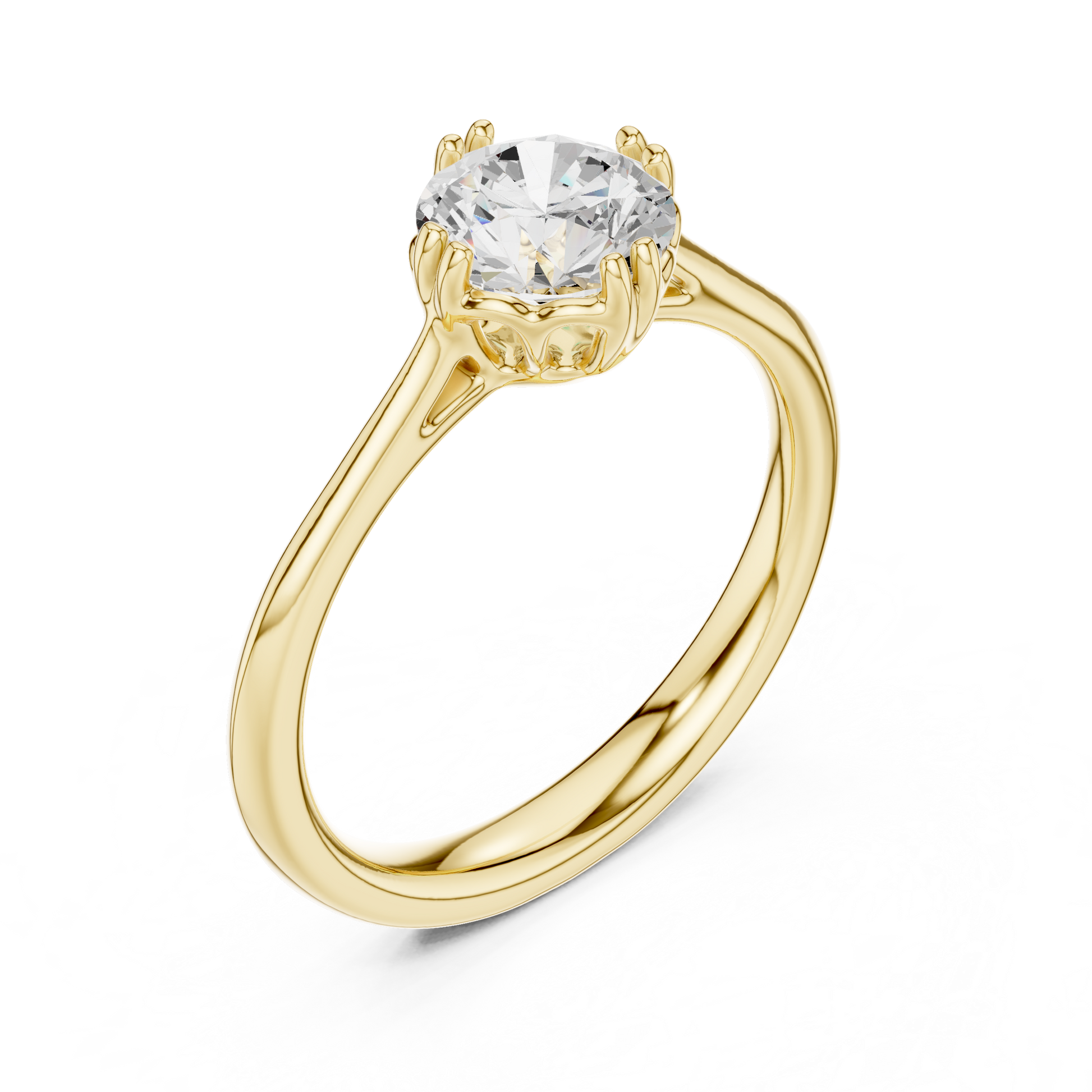 Round Halo Lab Grown Diamond Ring