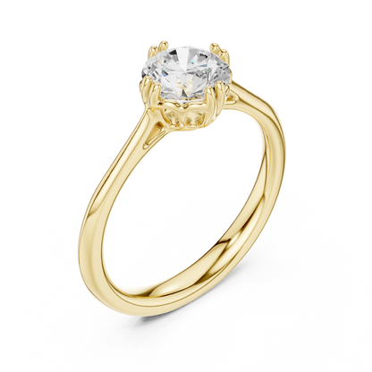 Round Halo Lab Grown Diamond Ring