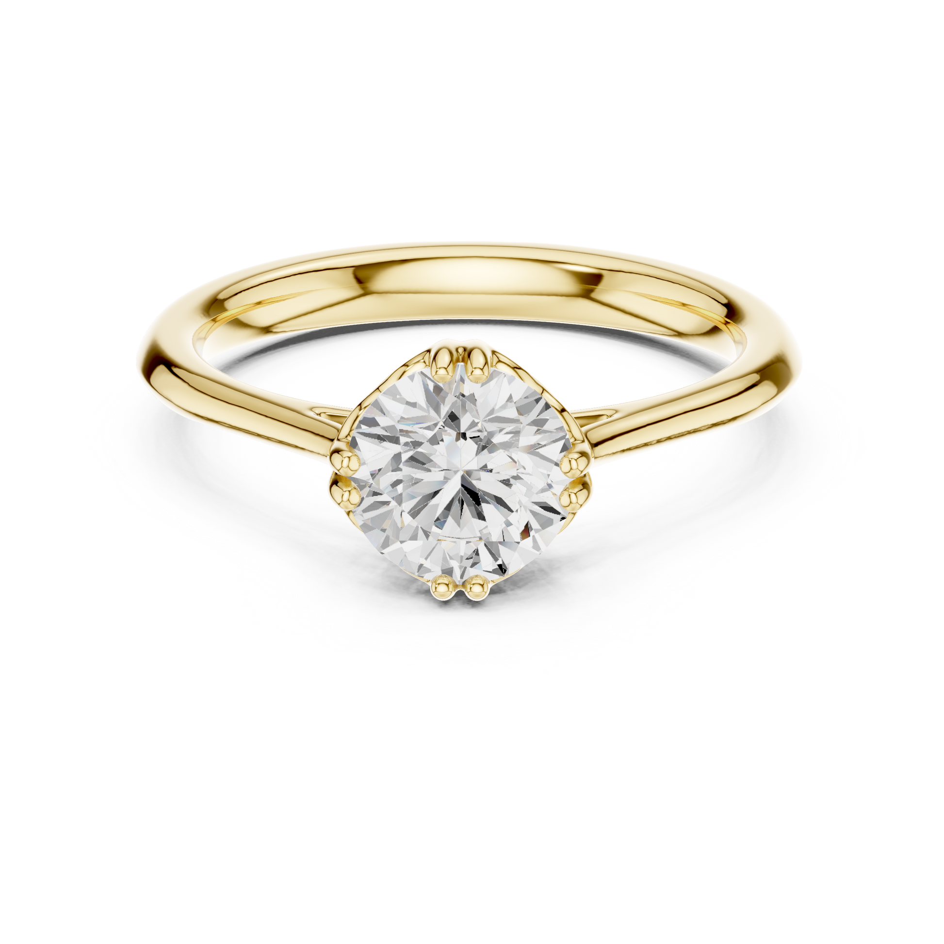 Round Halo Lab Grown Diamond Ring