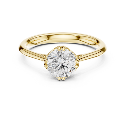 Round Halo Lab Grown Diamond Ring