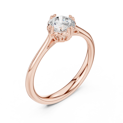 Round Halo Lab Grown Diamond Ring
