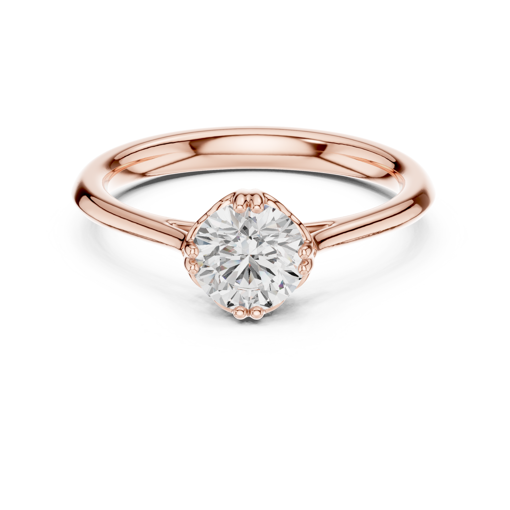 Round Halo Lab Grown Diamond Ring