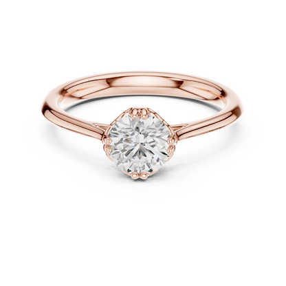Round Halo Lab Grown Diamond Ring